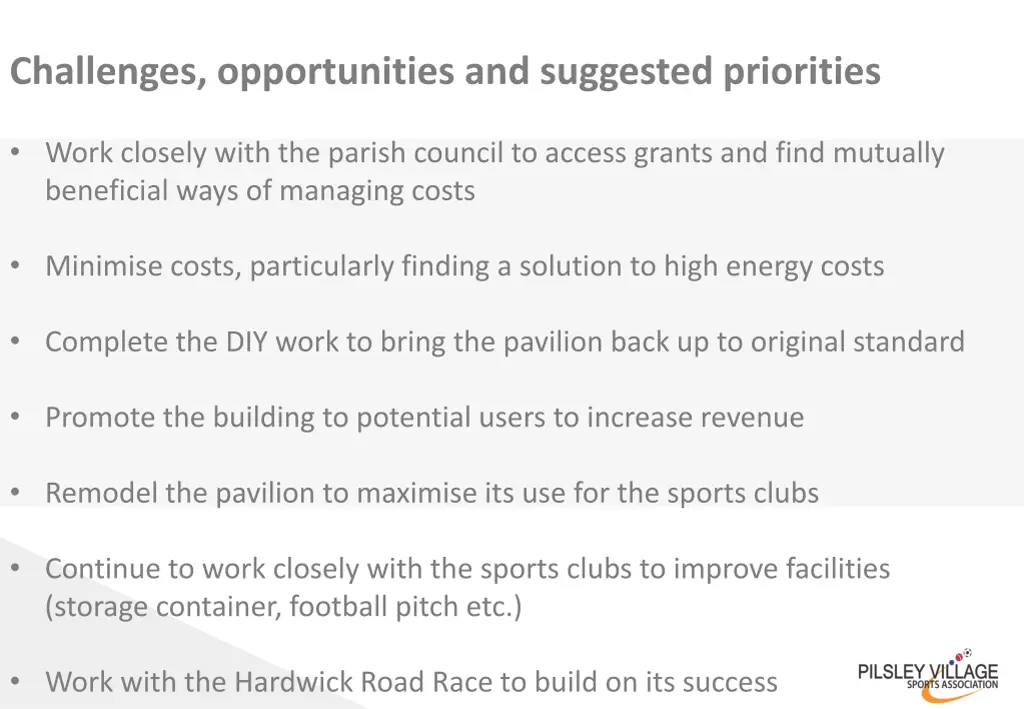 challenges opportunities and suggested priorities