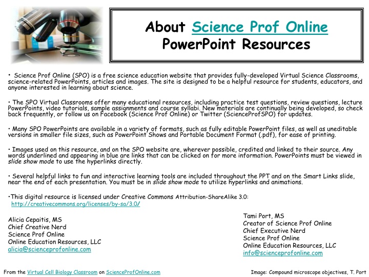 about science prof online powerpoint resources