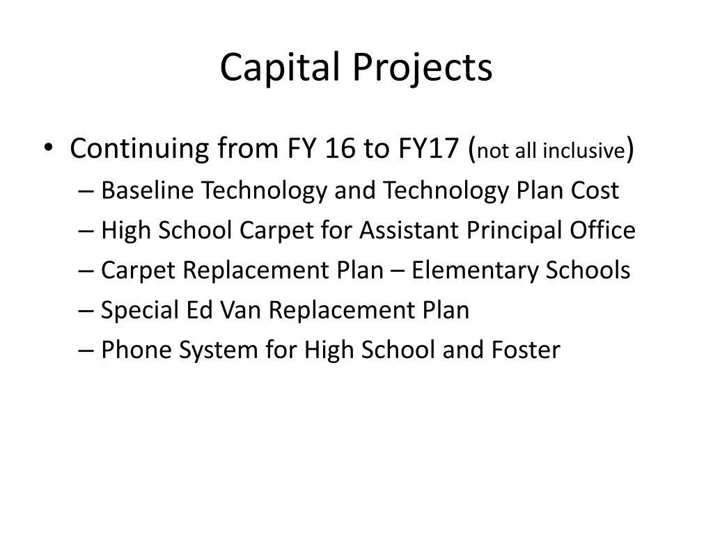 capital projects 1