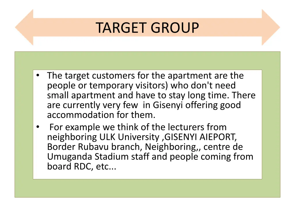 target group