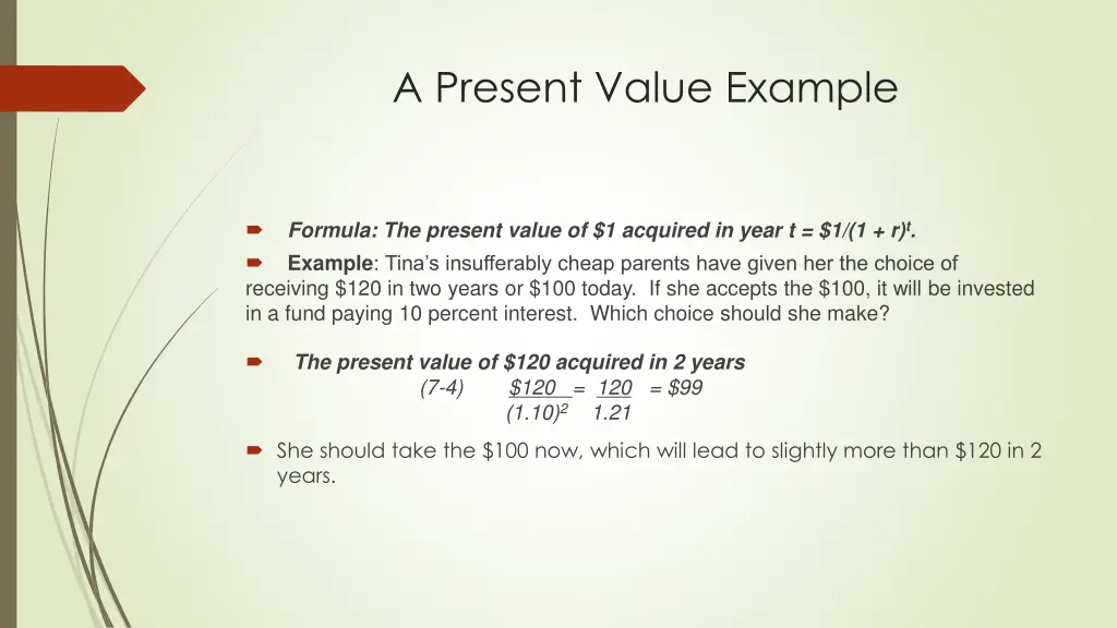 a present value example