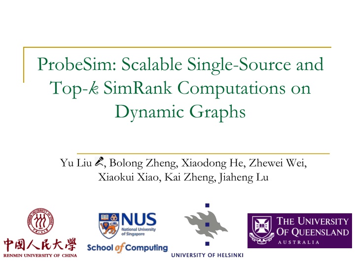 probesim scalable single source and top k simrank