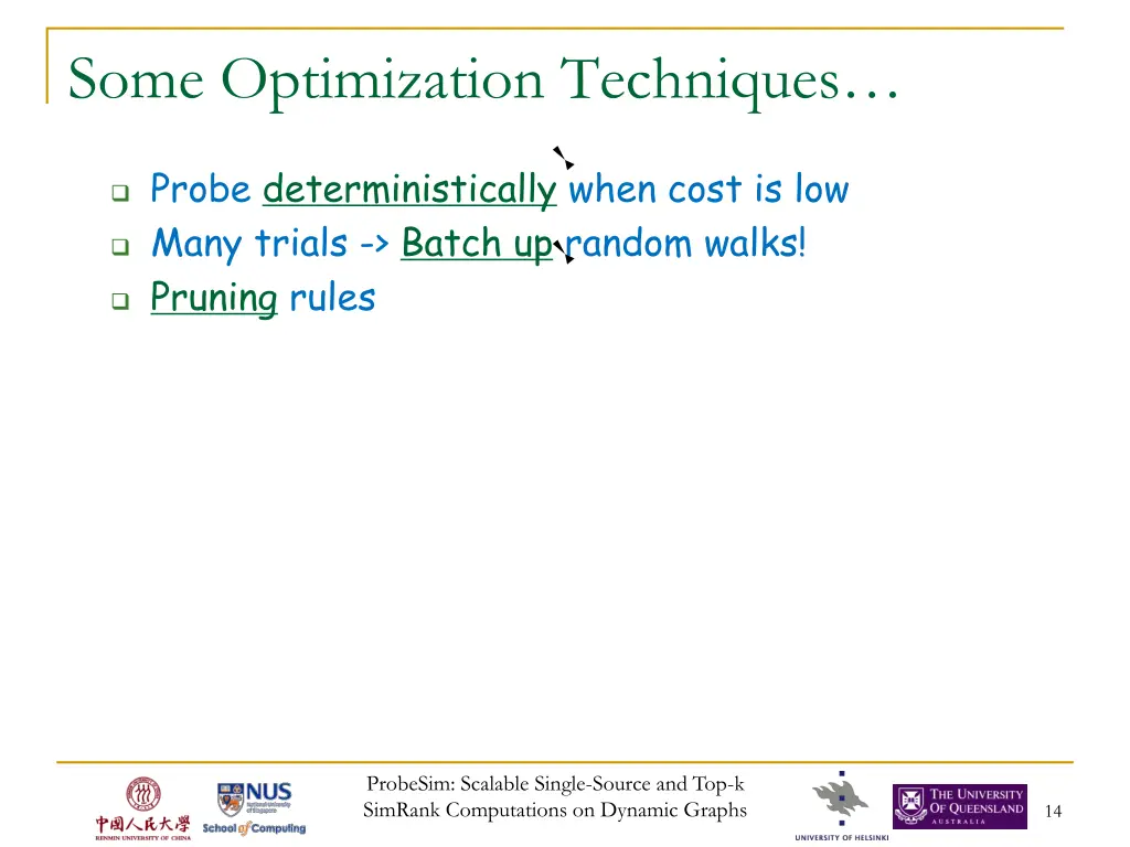 some optimization techniques