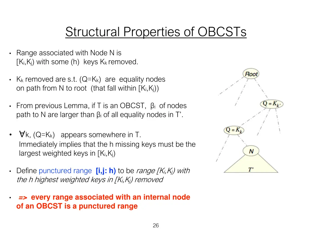 structural properties of obcsts