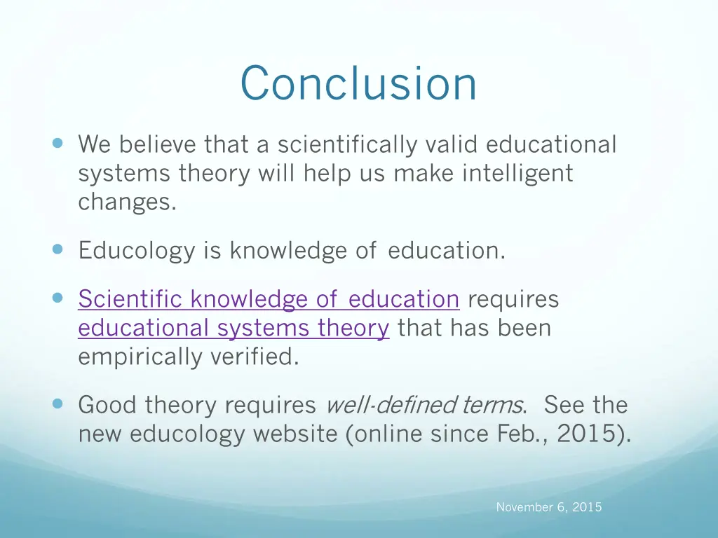 conclusion 1