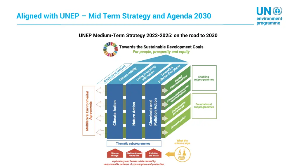 aligned with unep mid term strategy and agenda