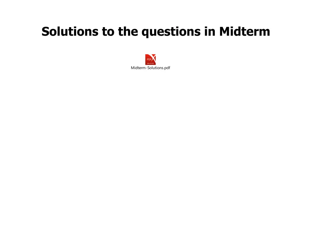 solutions to the questions in midterm
