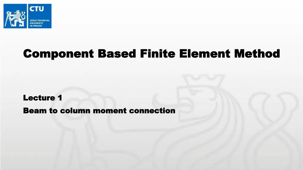 component based finite element method component