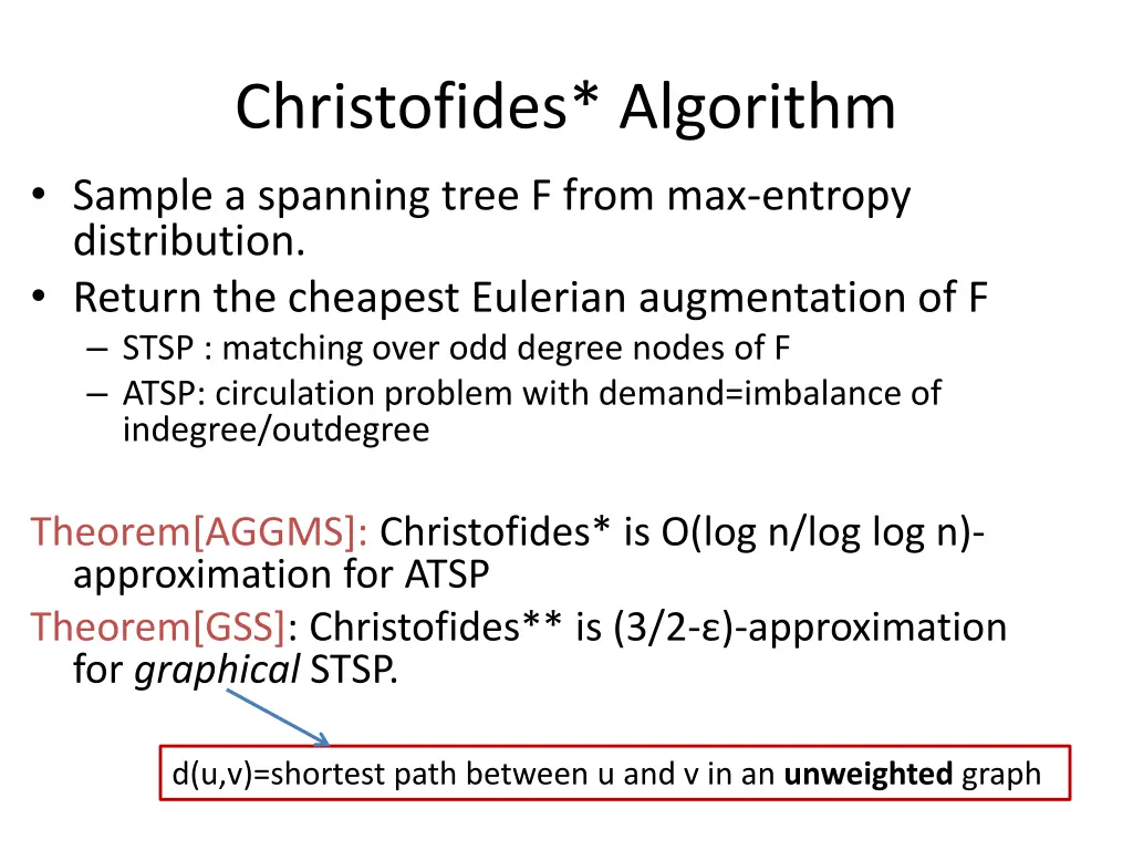 christofides algorithm sample a spanning tree 1