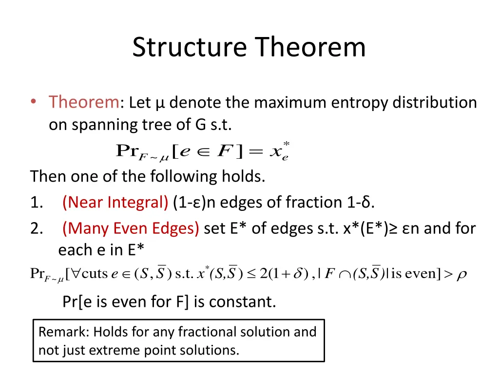 structure theorem
