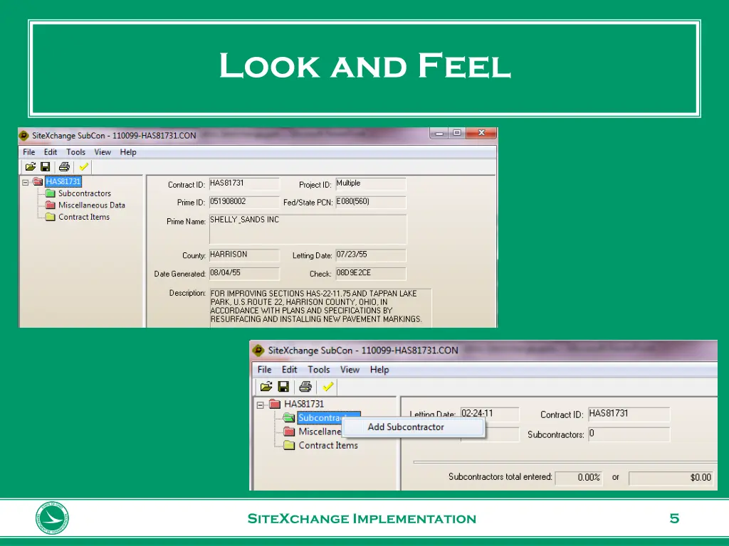 look and feel