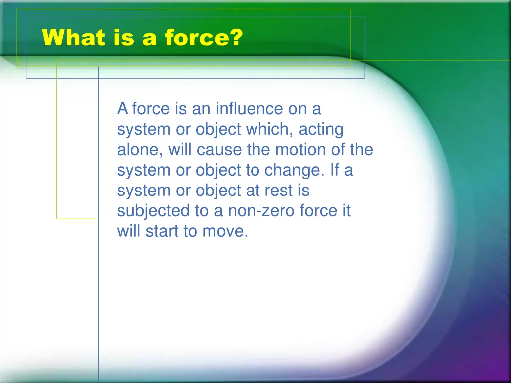 what is a force