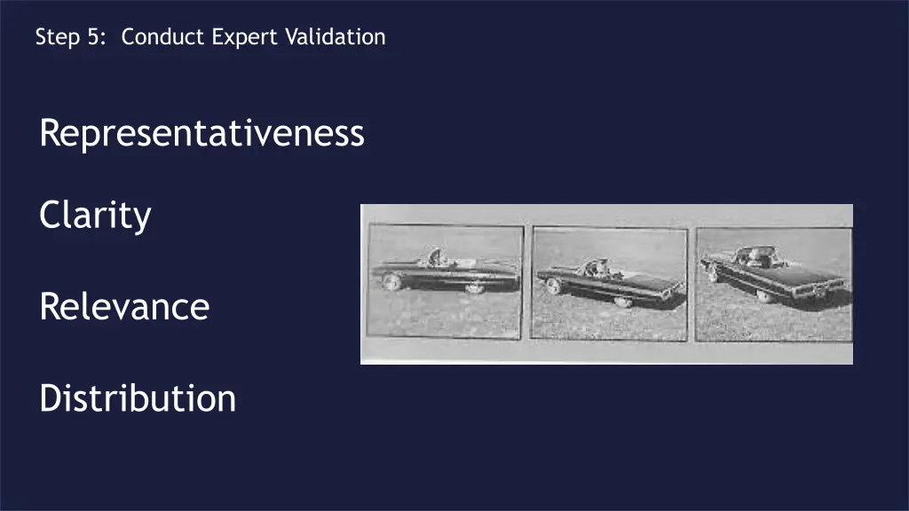 step 5 conduct expert validation
