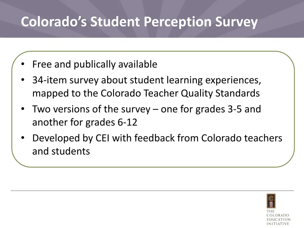 colorado s student perception survey