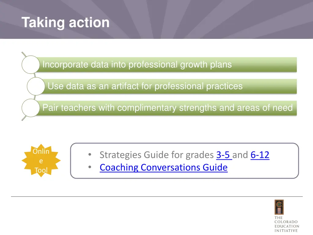 taking action