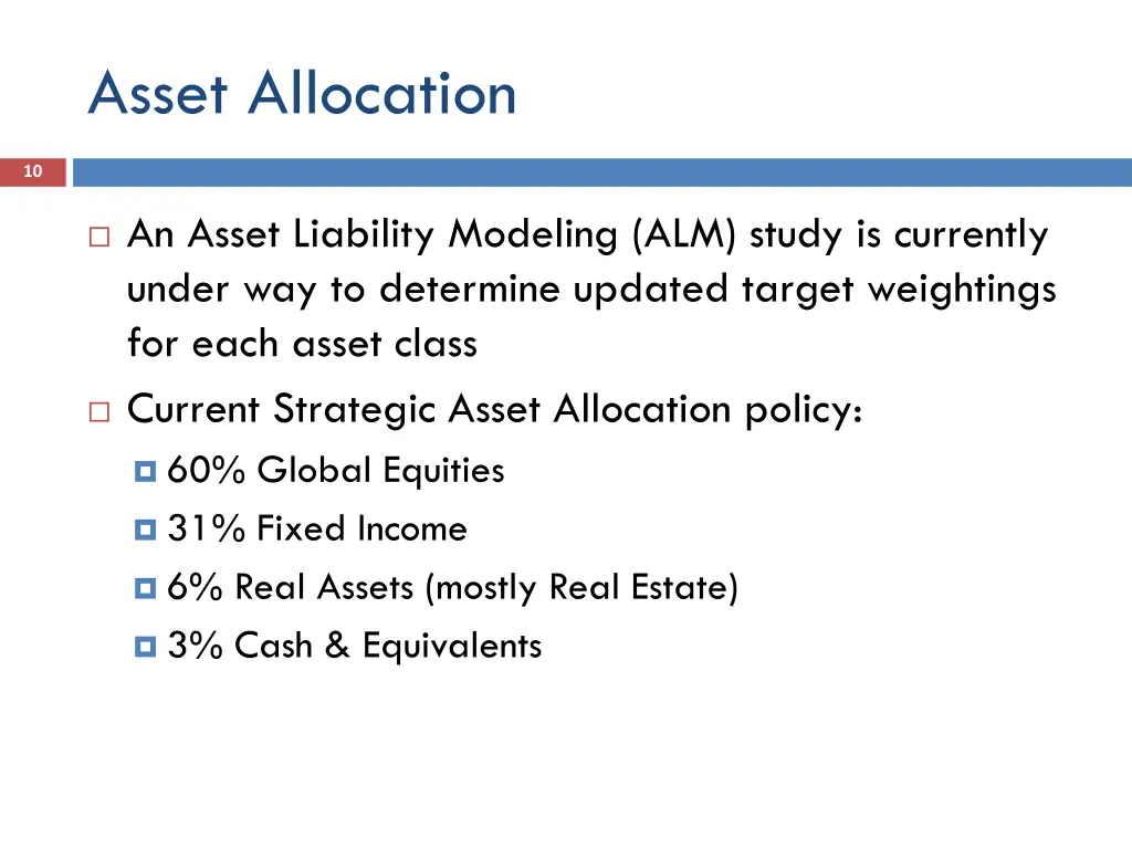 asset allocation