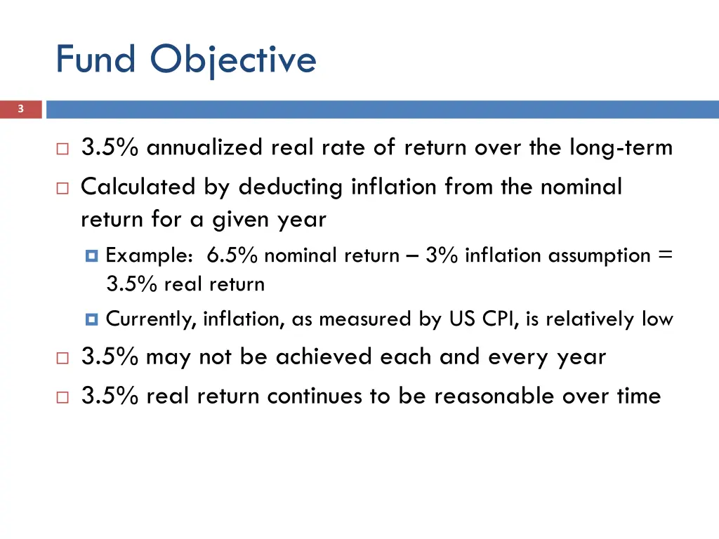 fund objective