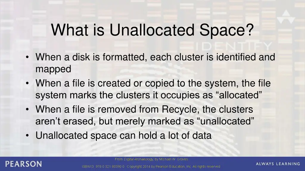 what is unallocated space
