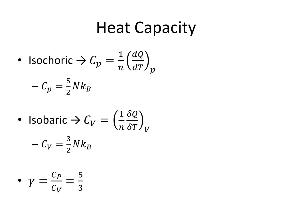 heat capacity