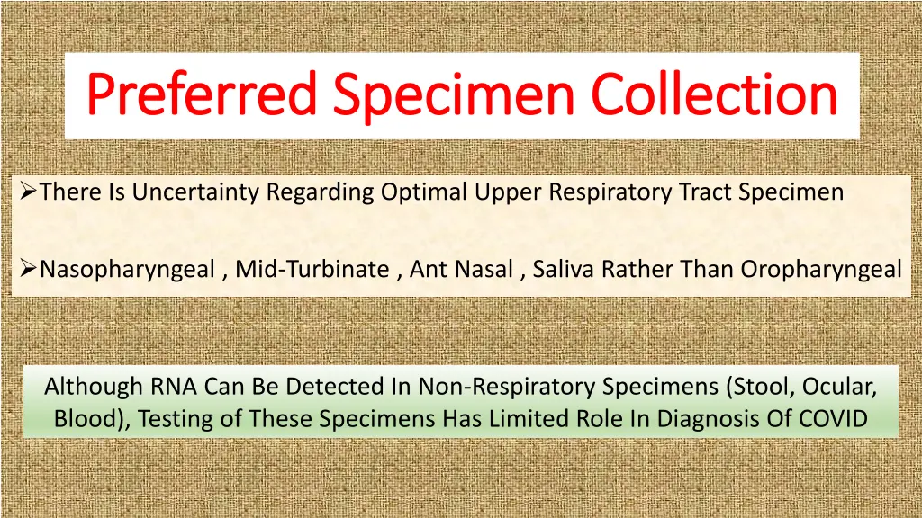 preferred specimen collection preferred specimen 1