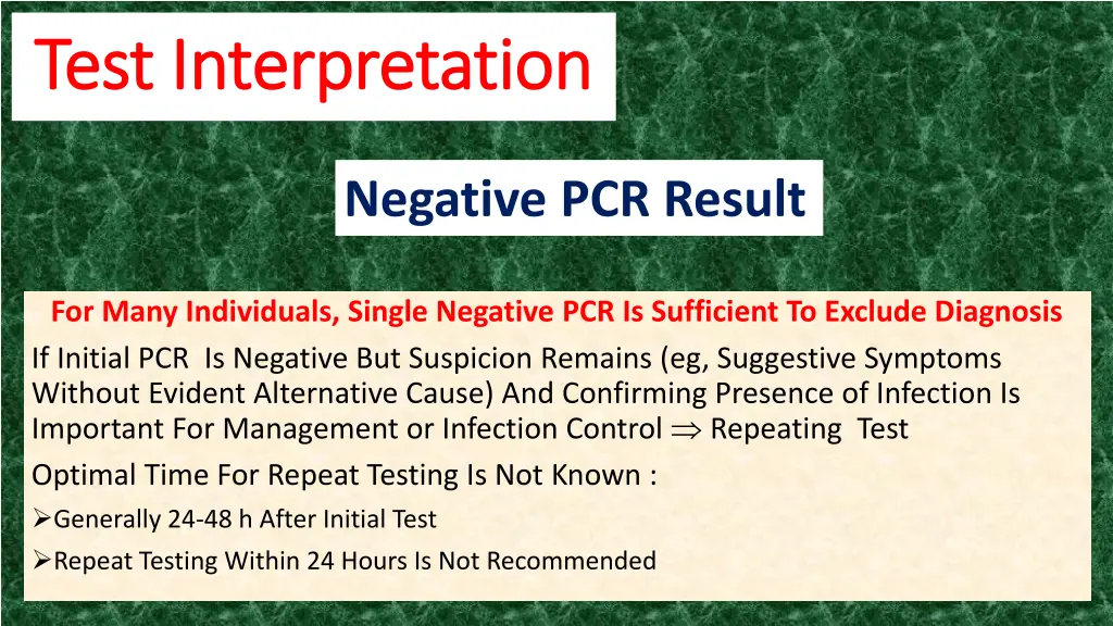 test interpretation test interpretation 1