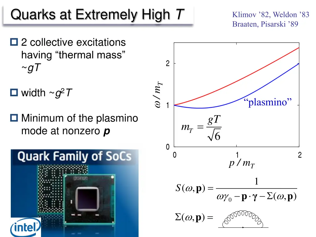 quarks at extremely high t