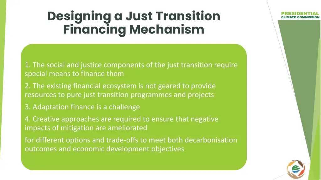 designing a just transition financing mechanism