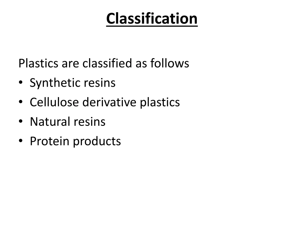 classification