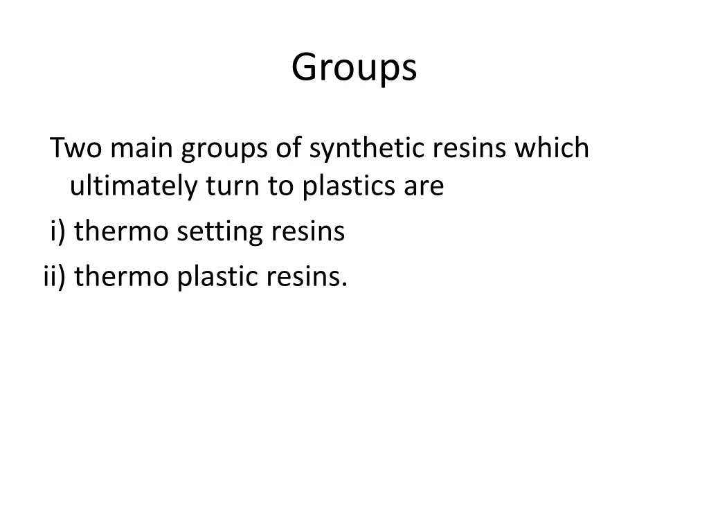groups