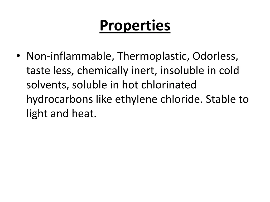 properties 1