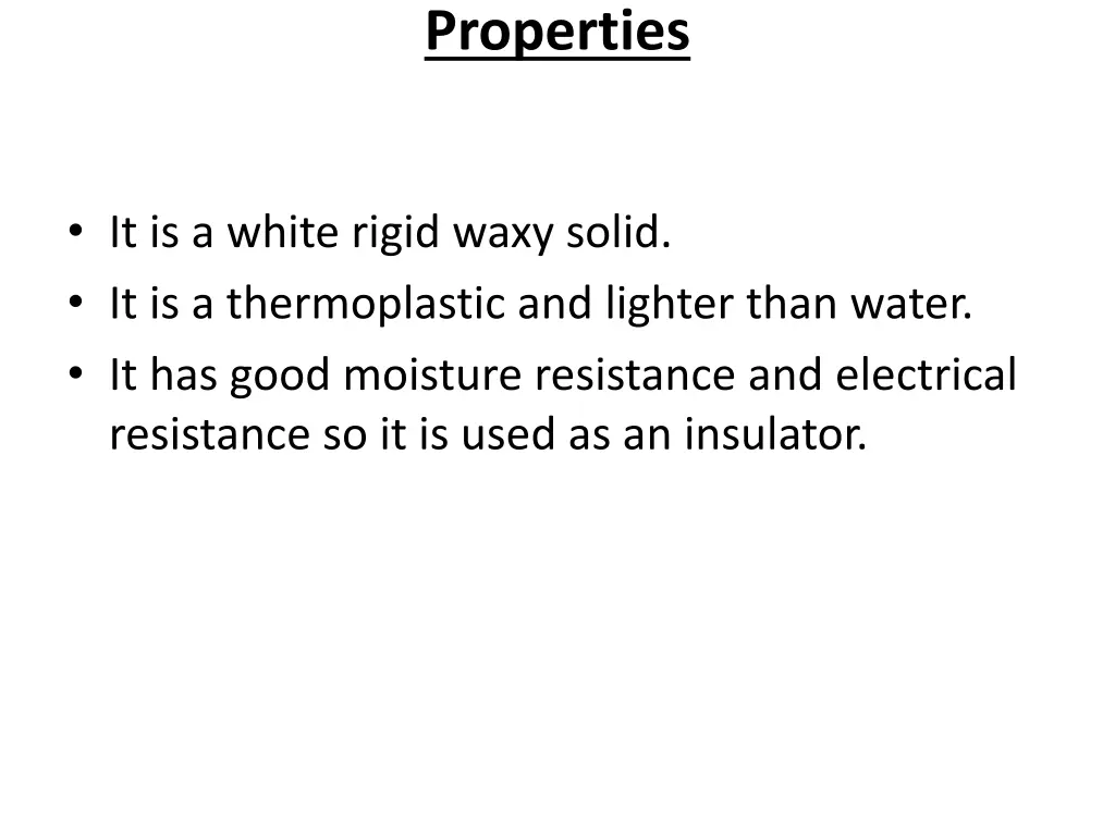 properties
