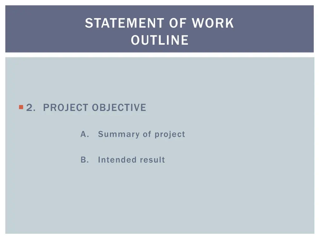 statement of work outline 1