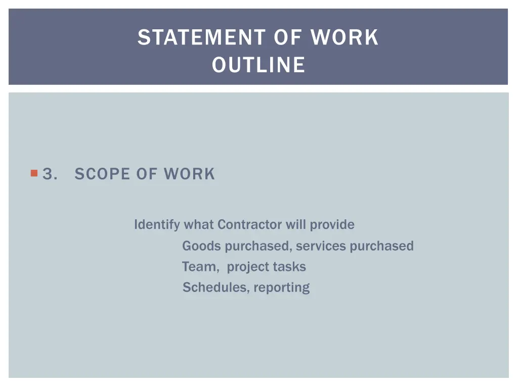 statement of work outline 2