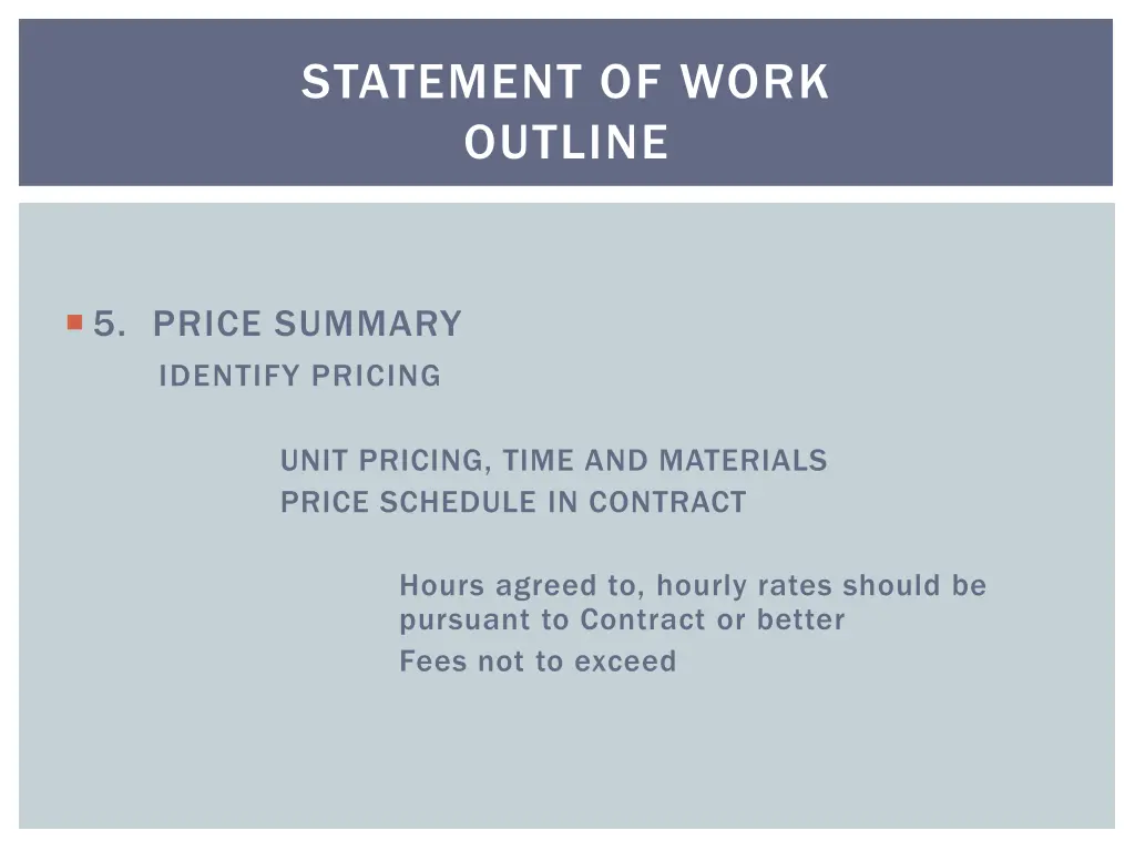 statement of work outline 4