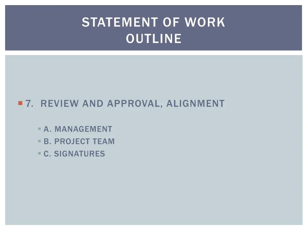 statement of work outline 6