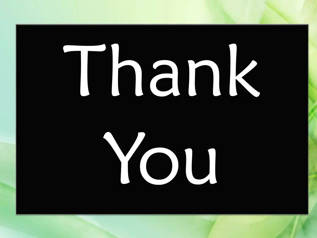 thank you