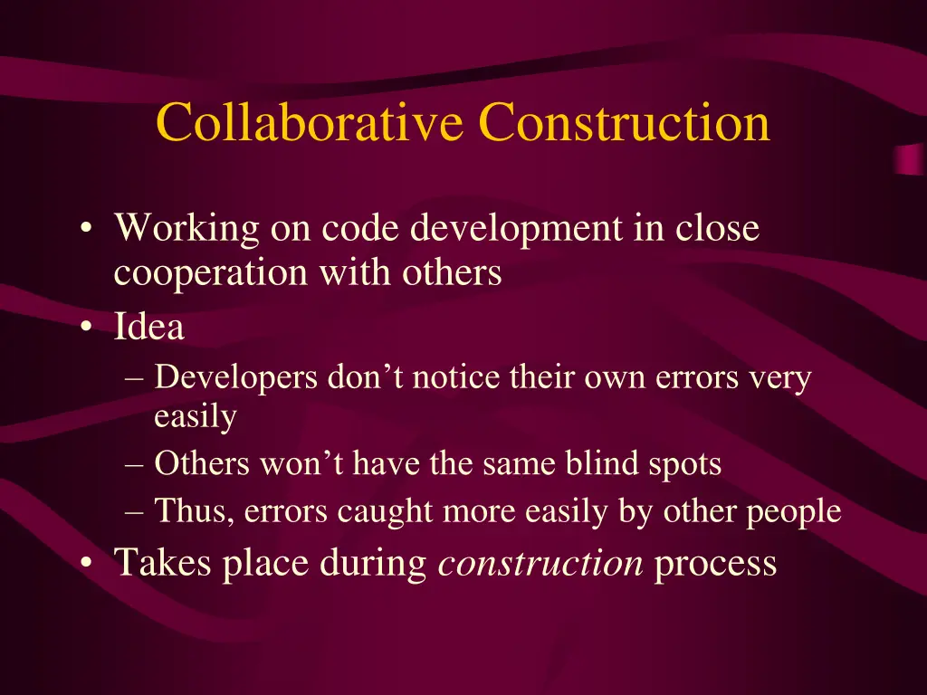 collaborative construction