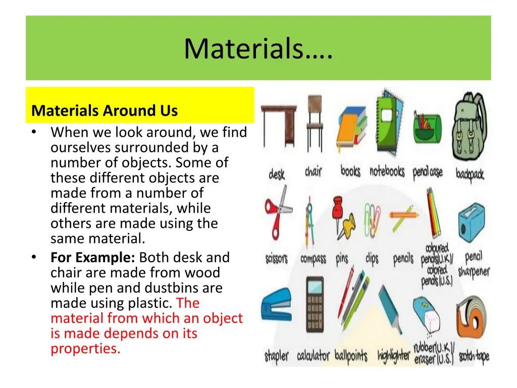materials