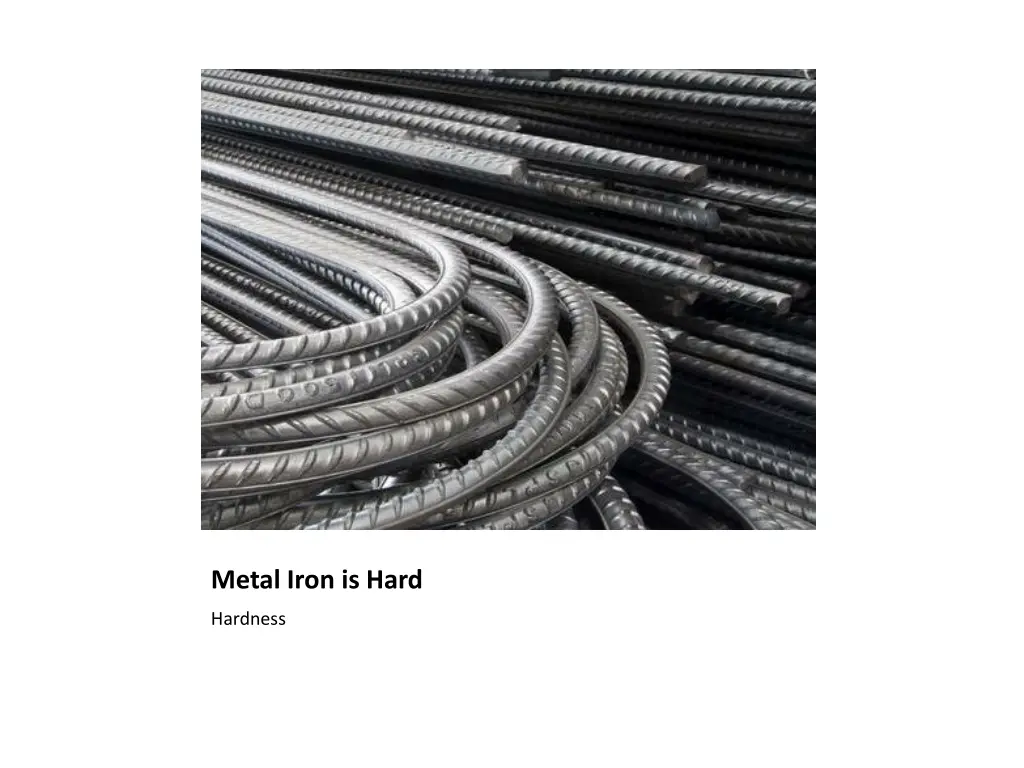 metal iron is hard
