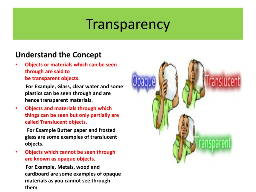 transparency