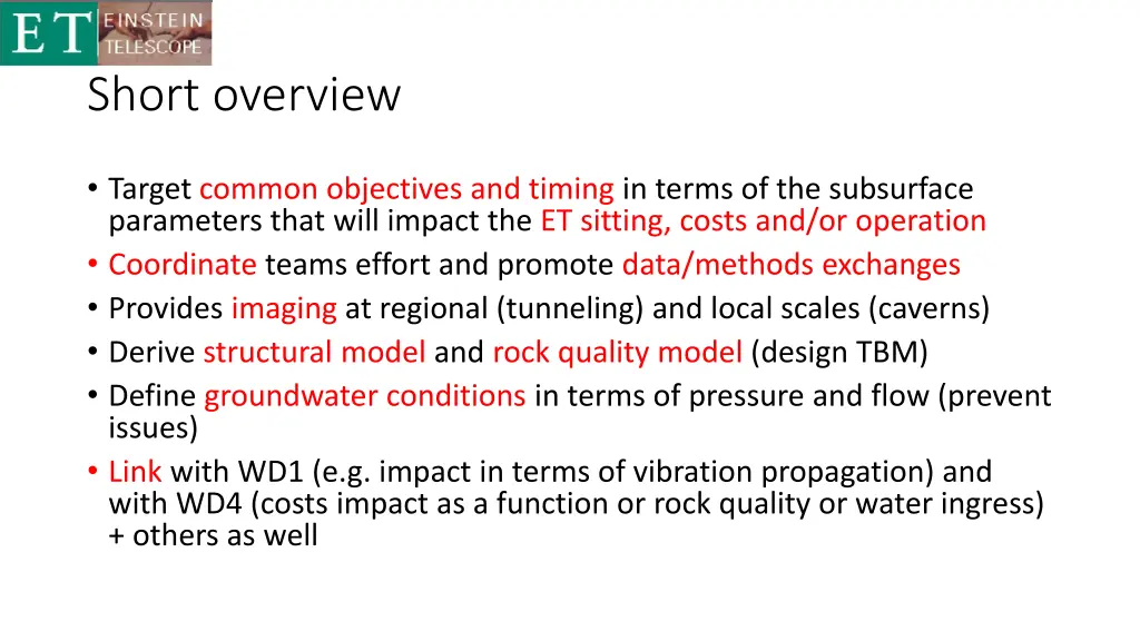 short overview