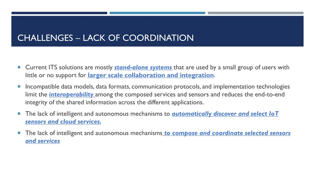 challenges lack of coordination