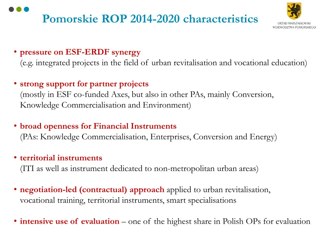 pomorskie rop 2014 2020 characteristics
