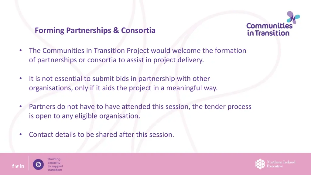 forming partnerships consortia