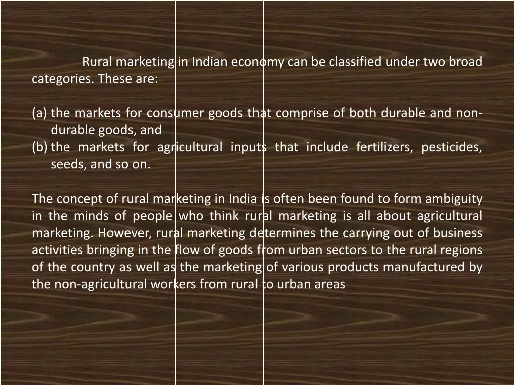 rural marketing in indian economy