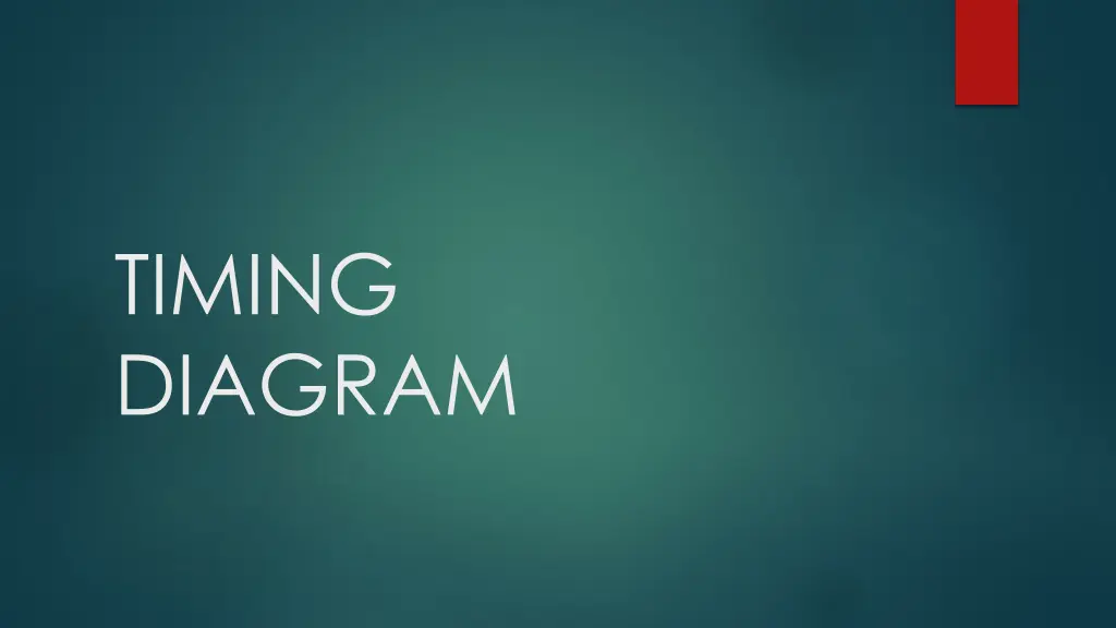 timing diagram