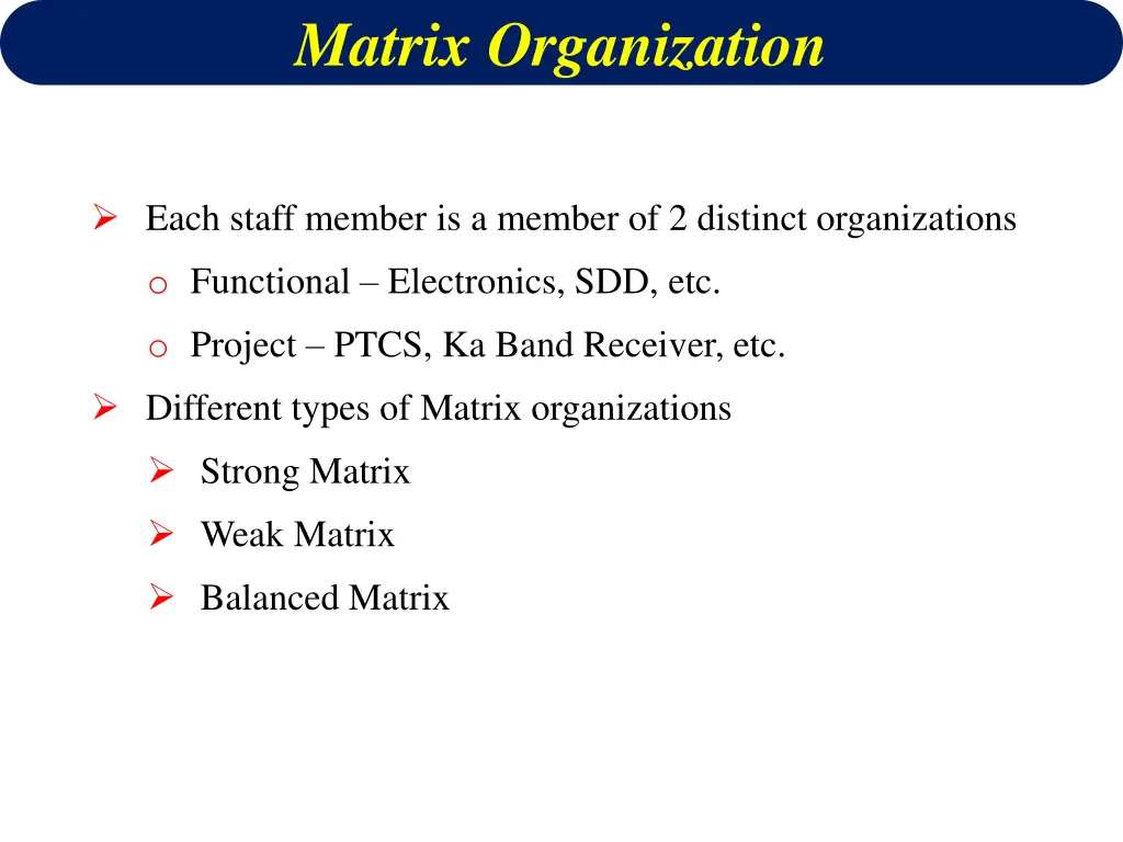 matrix organization 1