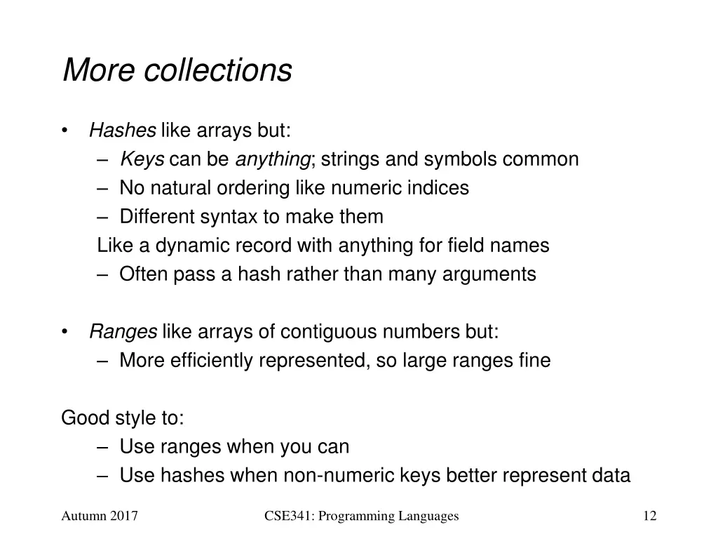 more collections