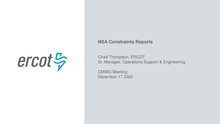 nsa constraints reports