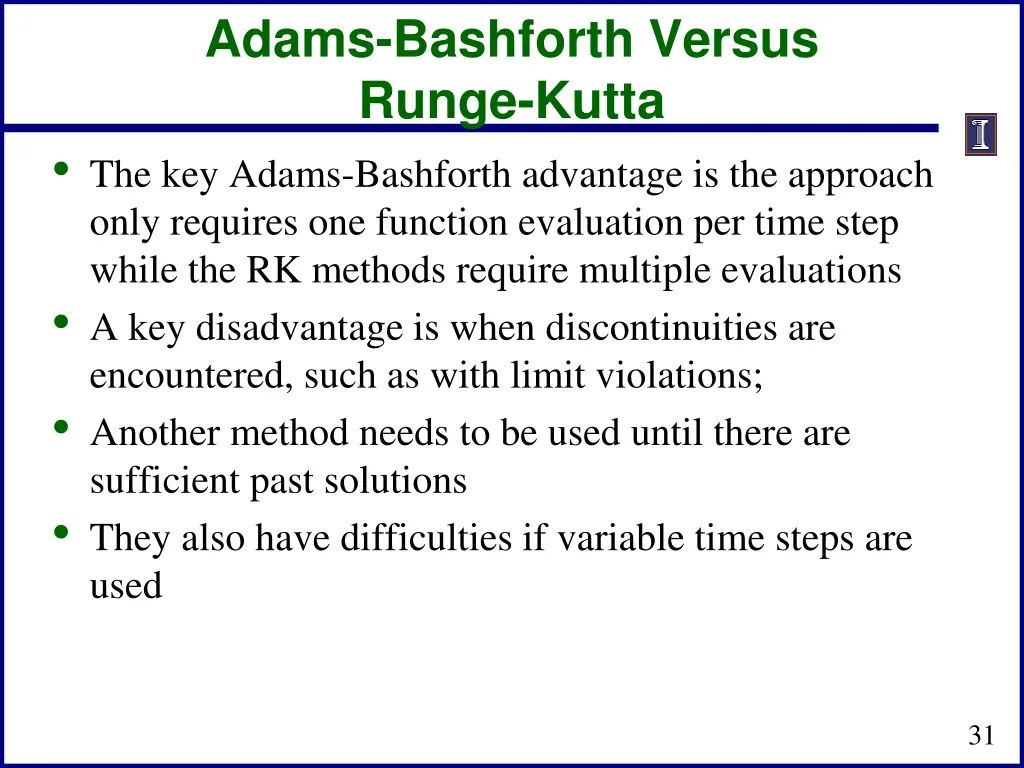 adams bashforth versus runge kutta the key adams